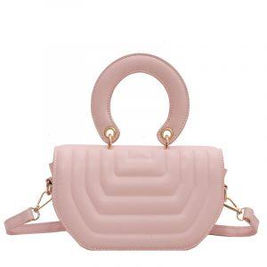 Pink/Blue INS Trendy Quilted Flap Lady Handbags Women's Designer Brand Solid Soft Leather Crossbody Bags